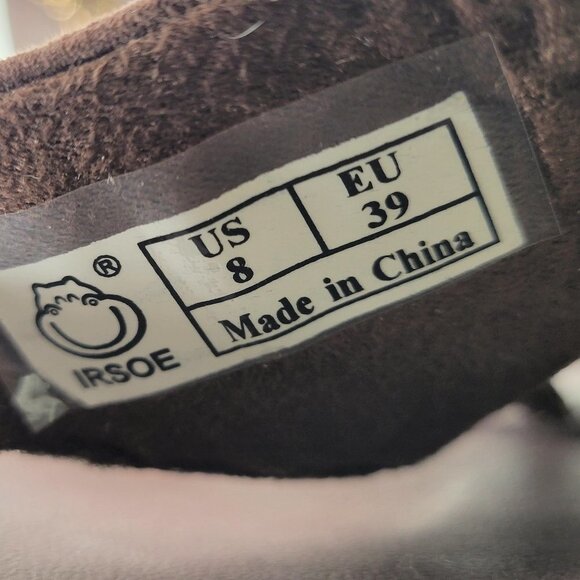 BROWN Size 8 Gold Crystal Women Sandals Wedge Heel Arch Support Comfy Flip Flops - Picture 6 of 15